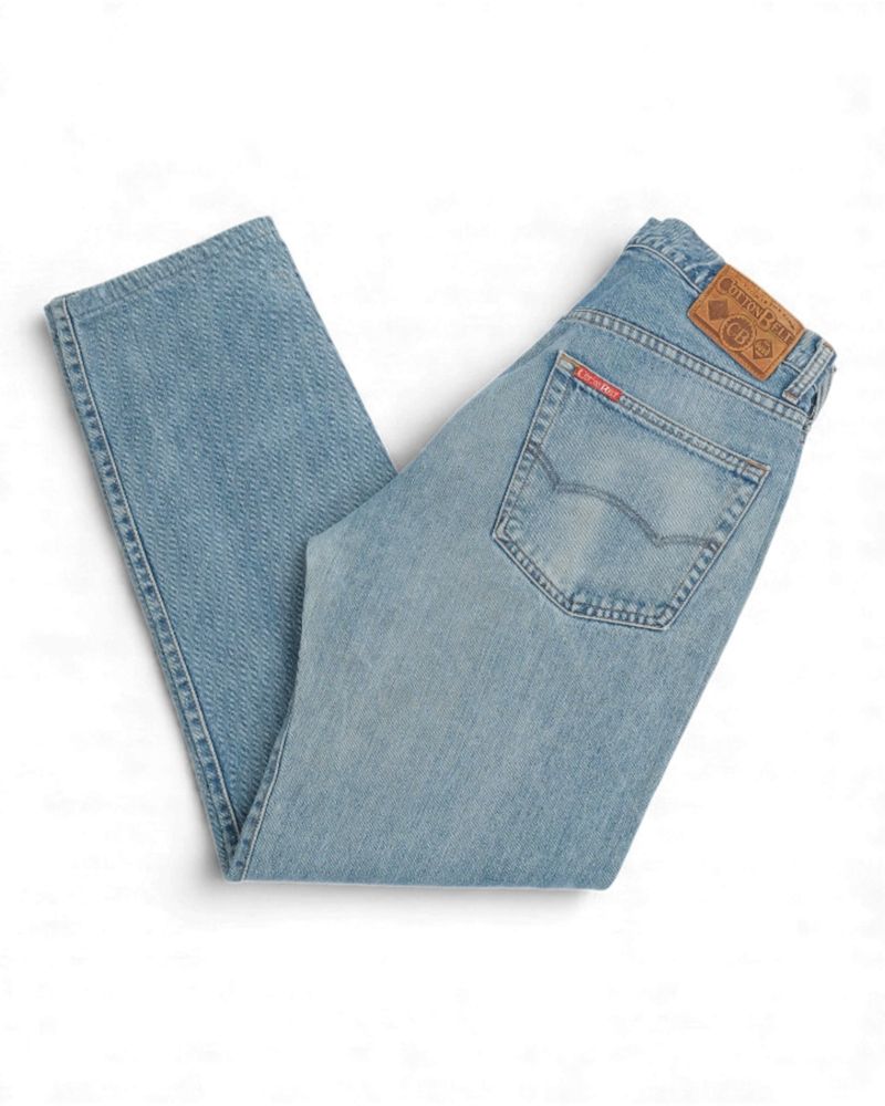 Light Blue High-Rise Denim Jeans