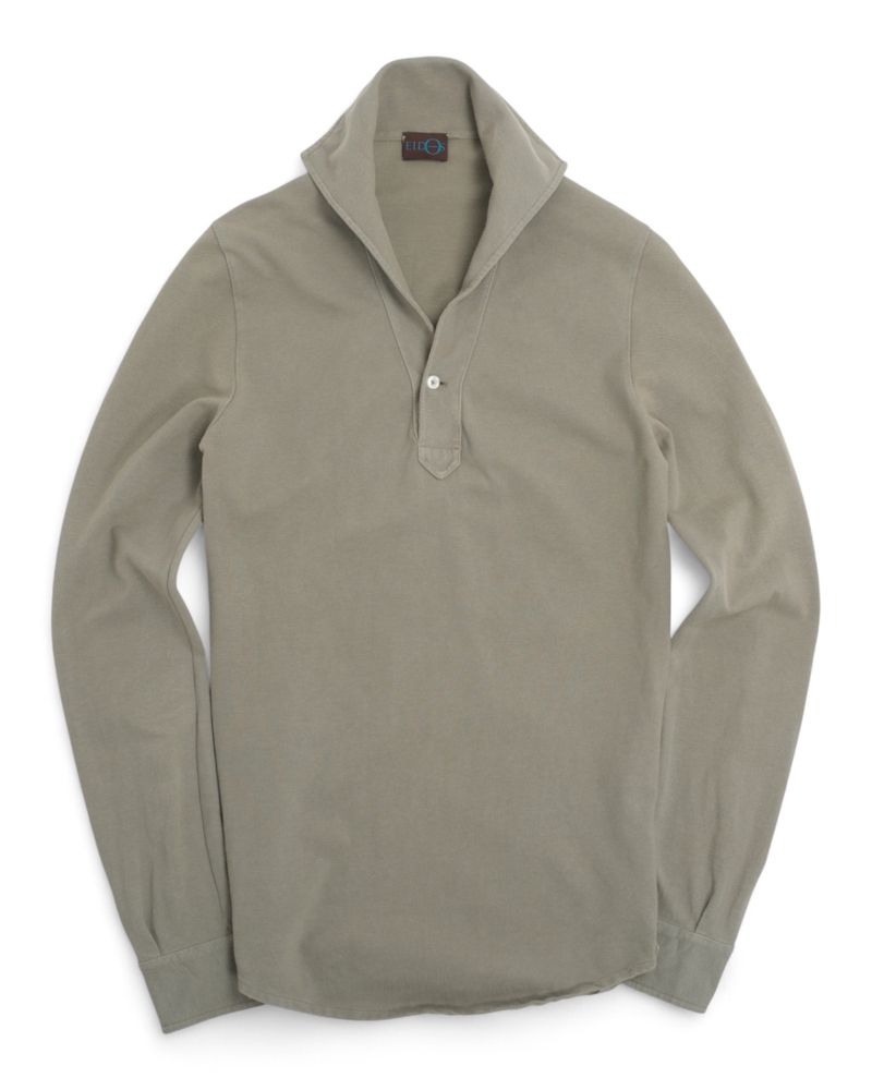 Olive Cotton Lupo Polo
