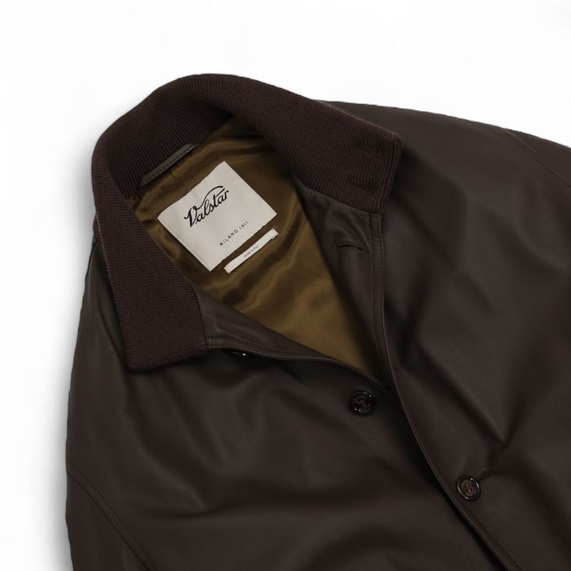 Chocolate Brown Nappa Leather Valstarino Jacket