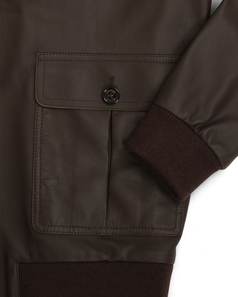 Chocolate Brown Nappa Leather Valstarino Jacket
