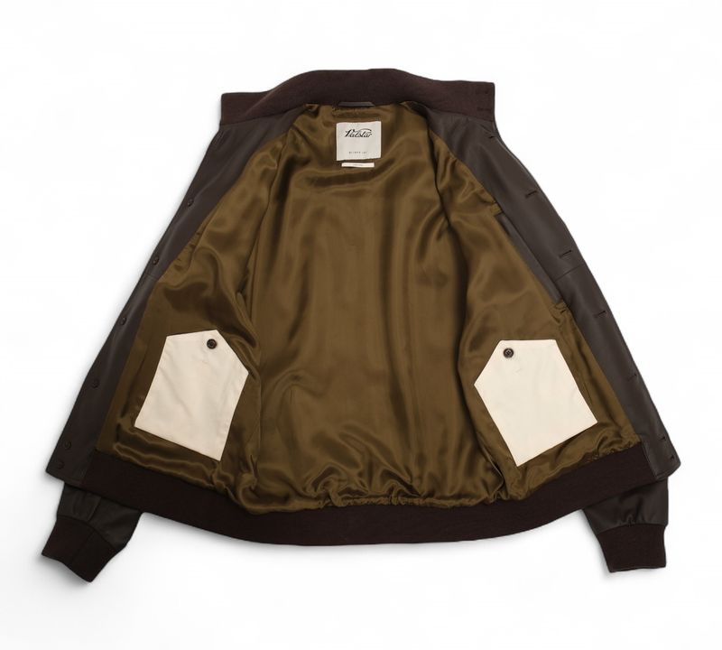 Chocolate Brown Nappa Leather Valstarino Jacket