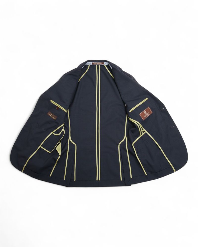 Navy Unlined Glen Check Suit