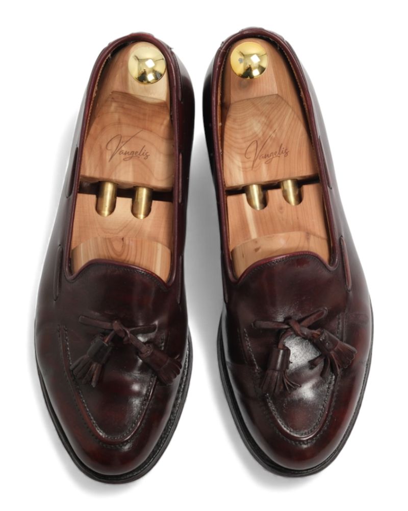 Oxblood Shell Cordovan Tassel Loafers