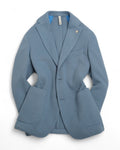 Sky Blue Single Breasted Sports Jacket