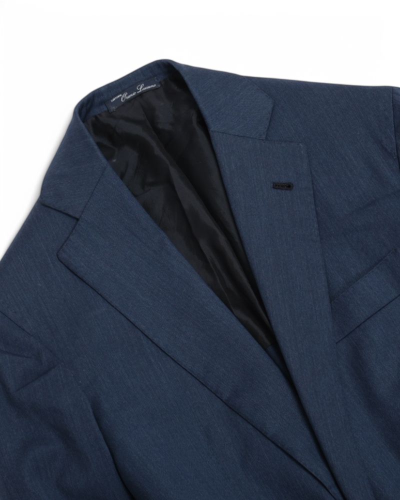Deep Blue Virgin Wool Sports Jacket