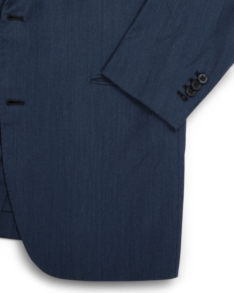 Deep Blue Virgin Wool Sports Jacket