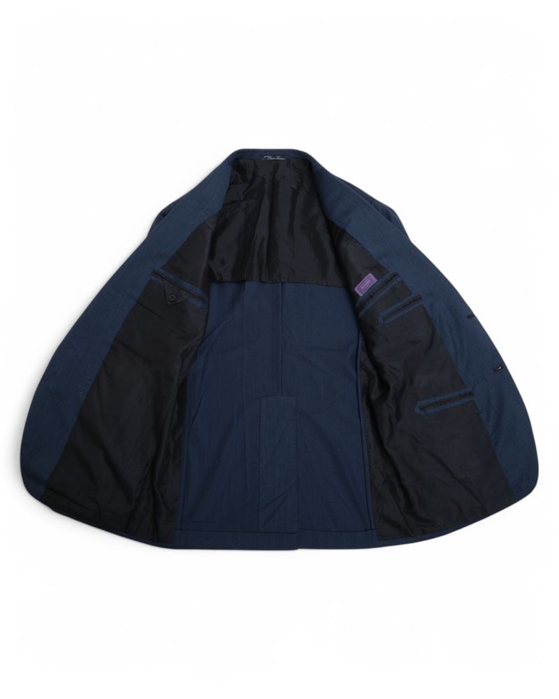Deep Blue Virgin Wool Sports Jacket