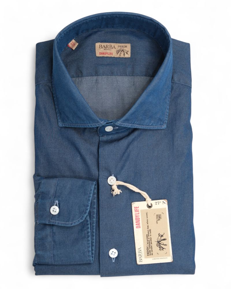 Dark Blue Denim Shirt