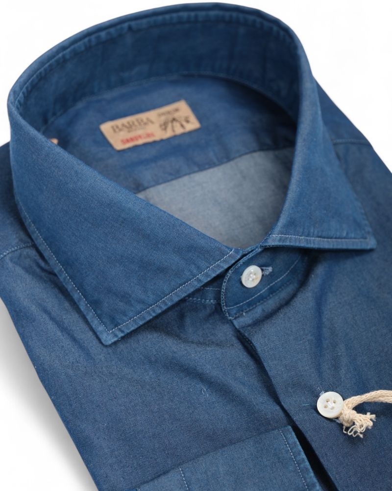 Dark Blue Denim Shirt
