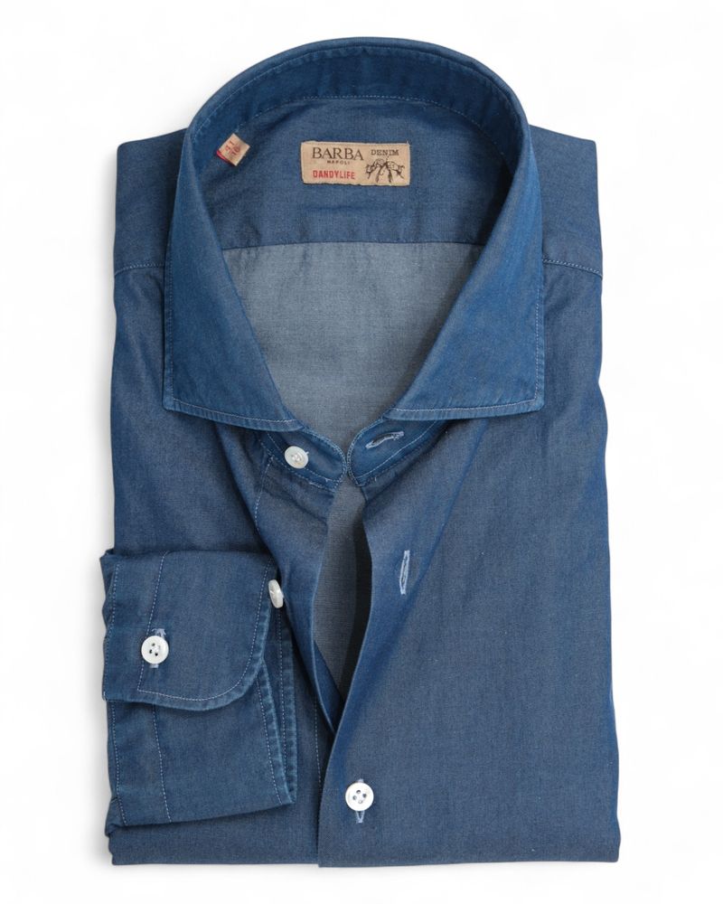 Dark Blue Denim Shirt
