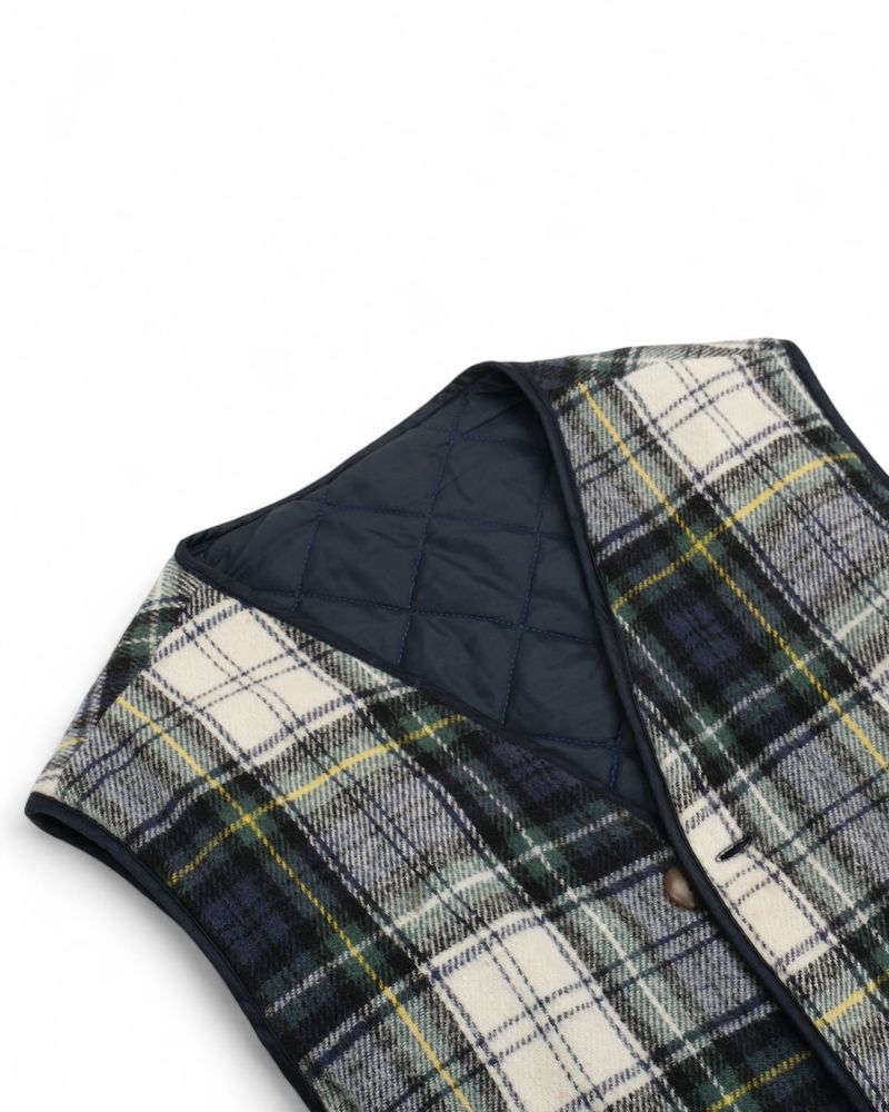 Tartan Checked Wool Vest