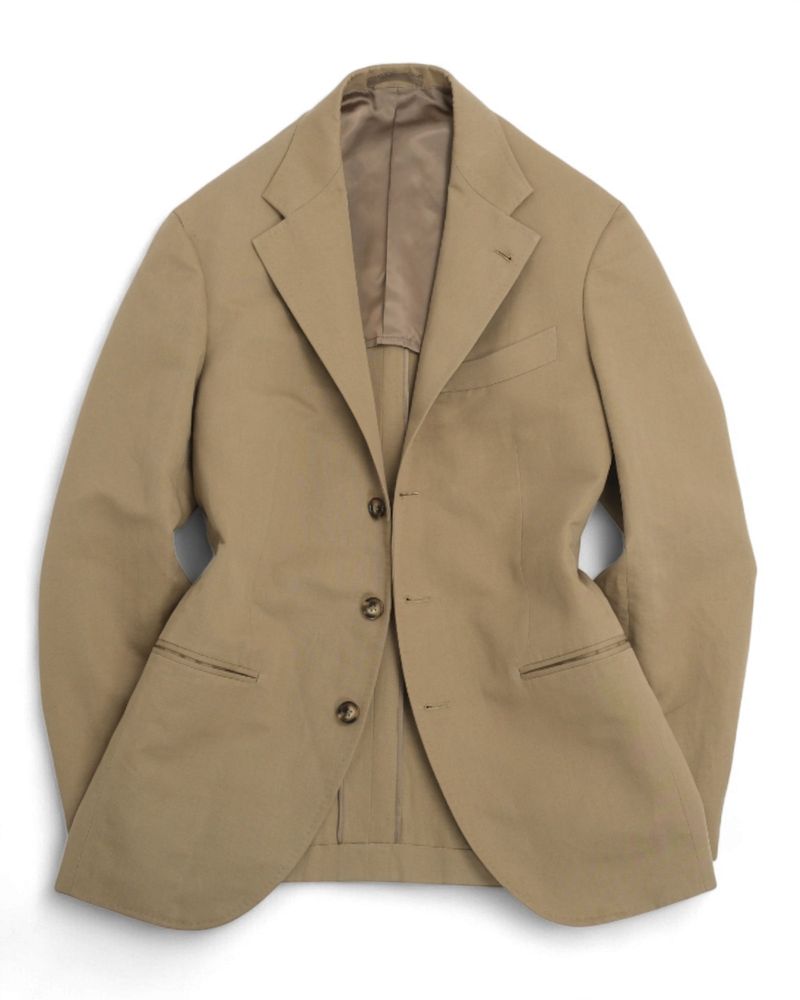 Sage Cotton & Linen Sports Jacket by Trunk Tailors