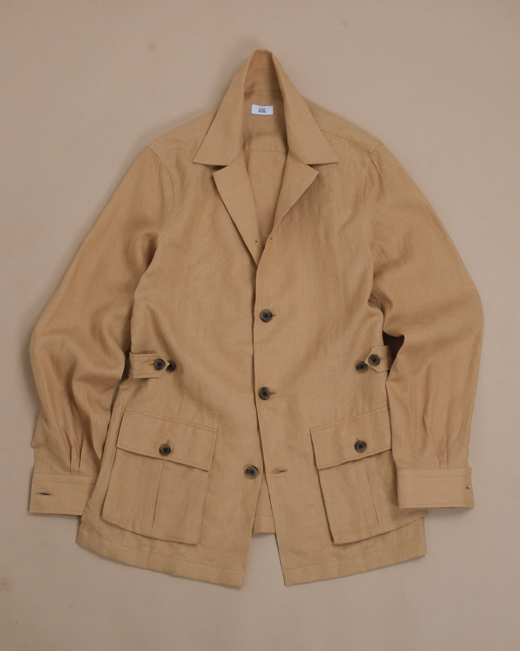 Sand Linen Safari Traveller Jacket