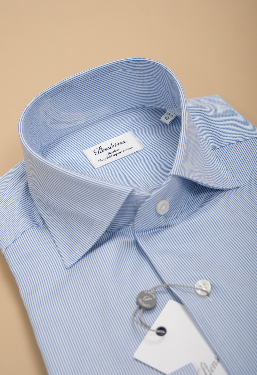 Blue/White Striped Cotton Shirt