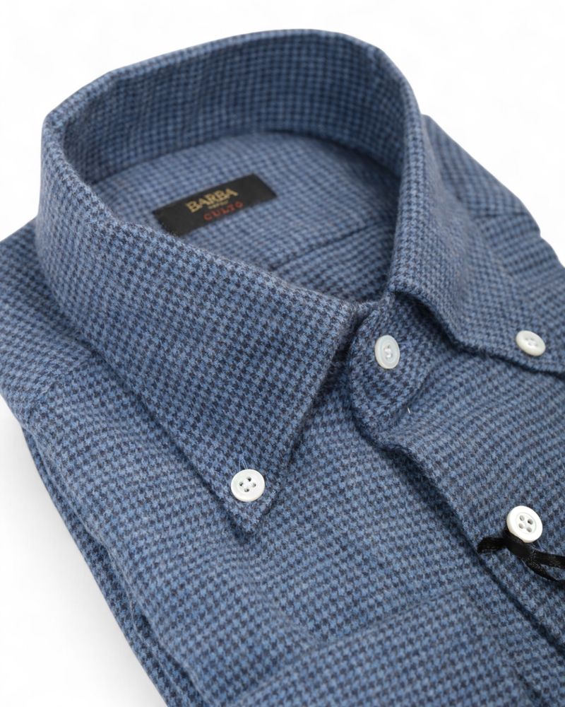 Blue BD Houndstooth Flannel Shirt
