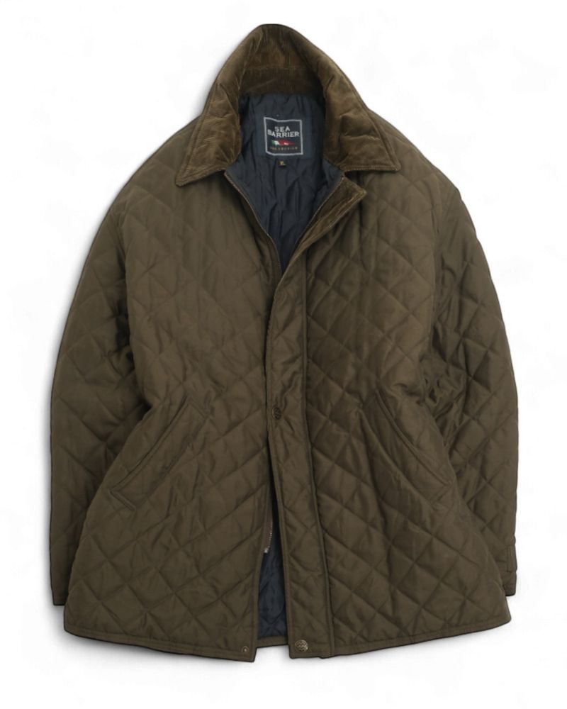 Dark Moss Quilted Jacket