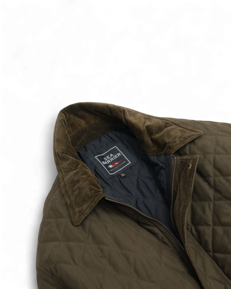 Dark Moss Quilted Jacket