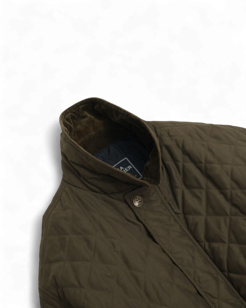 Dark Moss Quilted Jacket