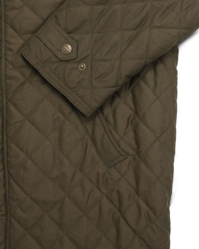 Dark Moss Quilted Jacket