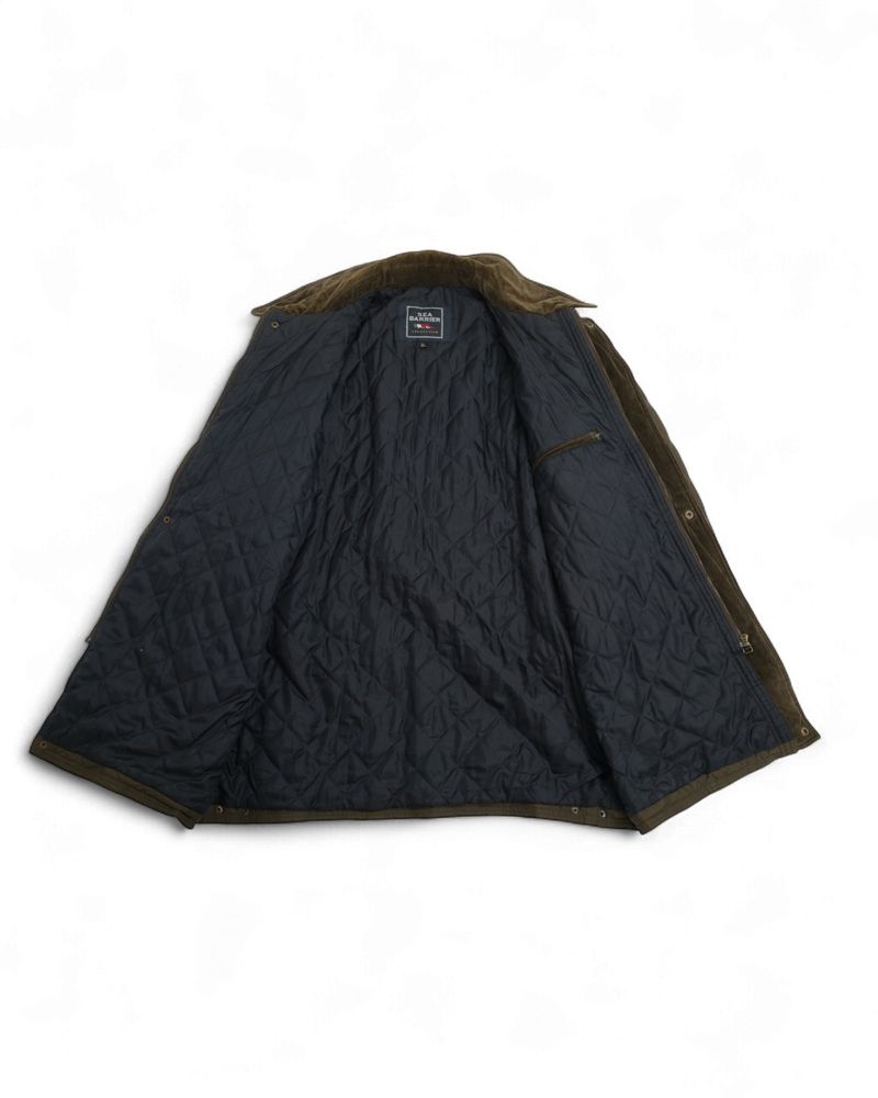 Dark Moss Quilted Jacket