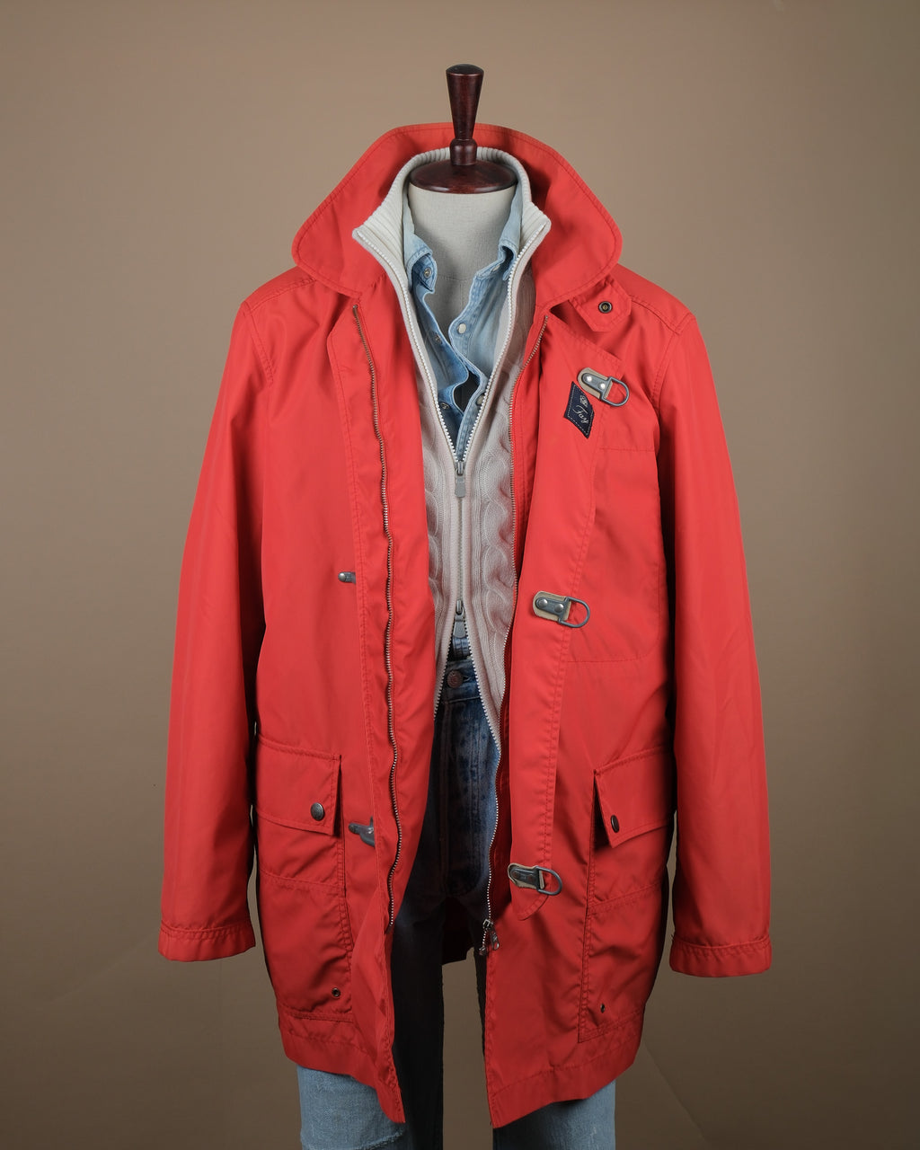 Sunburned Red Fireman's Clasp Jacket