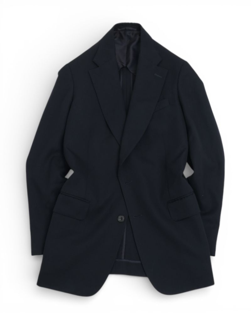 Navy Worsted Wool 3-Piece Suit