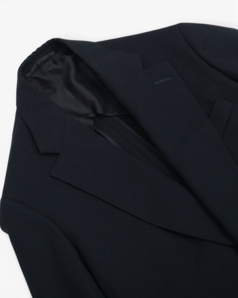 Navy Worsted Wool 3-Piece Suit