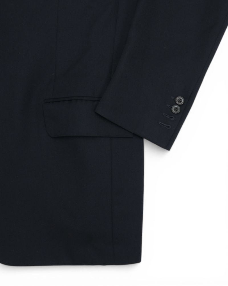 Navy Worsted Wool 3-Piece Suit