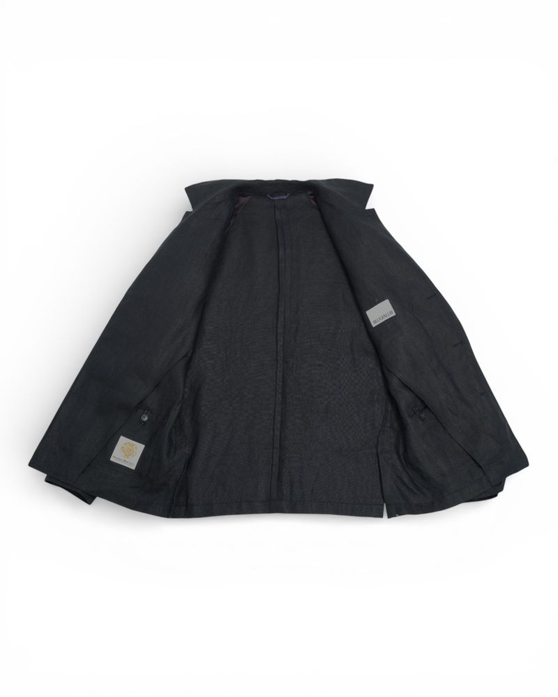 Black Dugdale Bros & Co Linen Overshirt