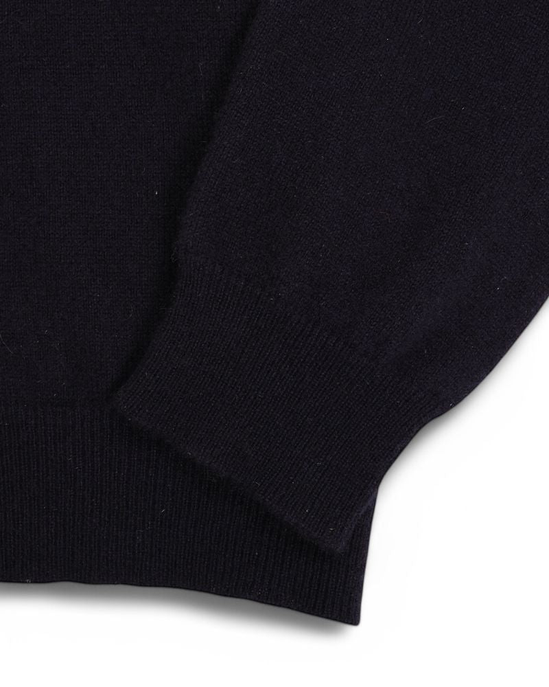 Navy Cashmere Rollneck