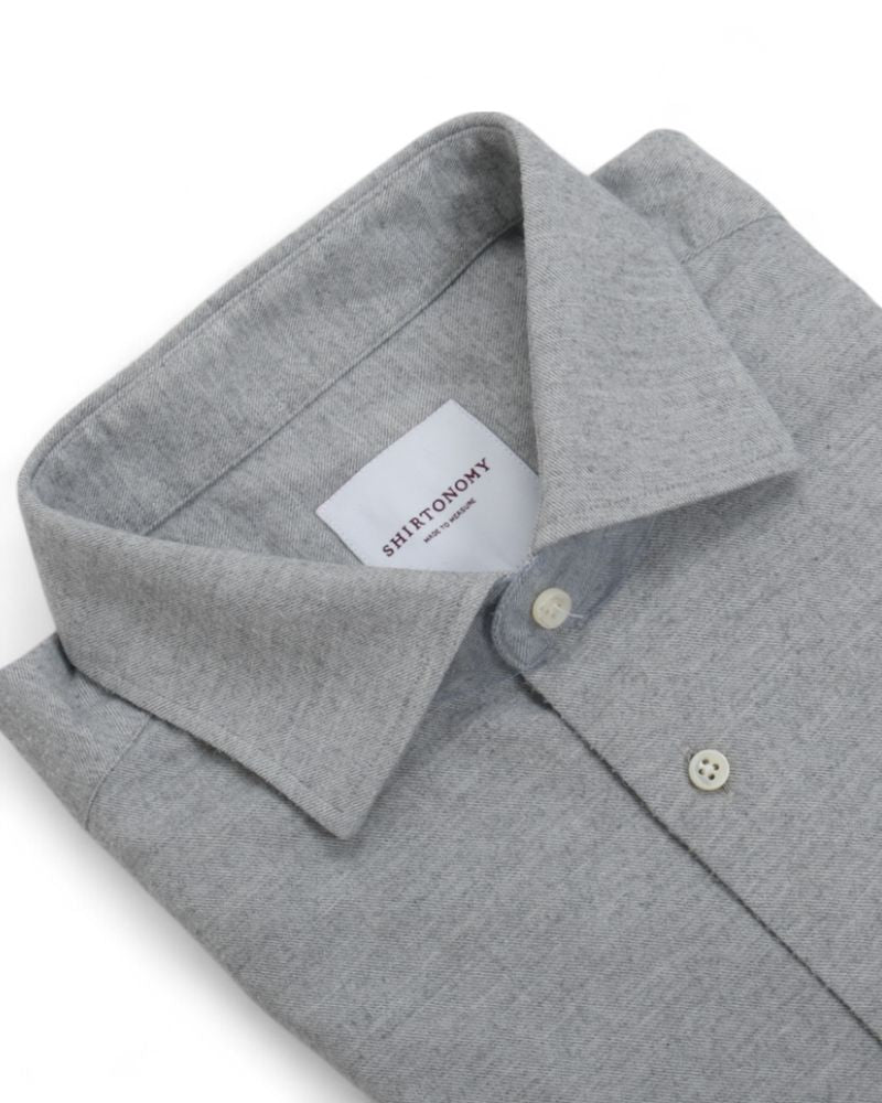 Light Grey MTM Cotton Flannel Shirt