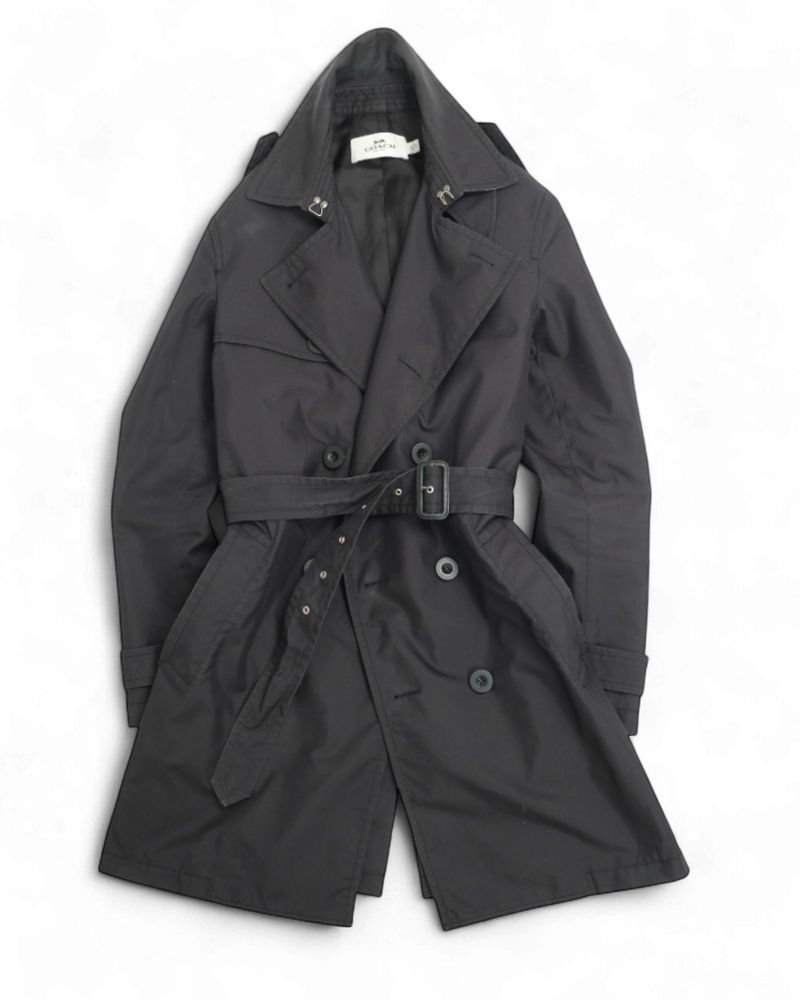 Black Belted Trench Coat