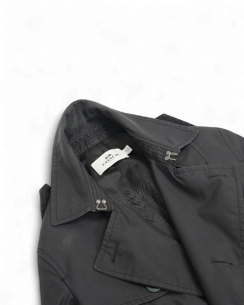 Black Belted Trench Coat