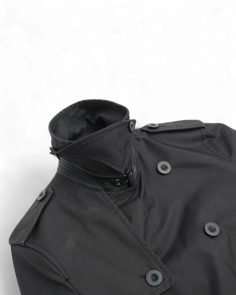 Black Belted Trench Coat