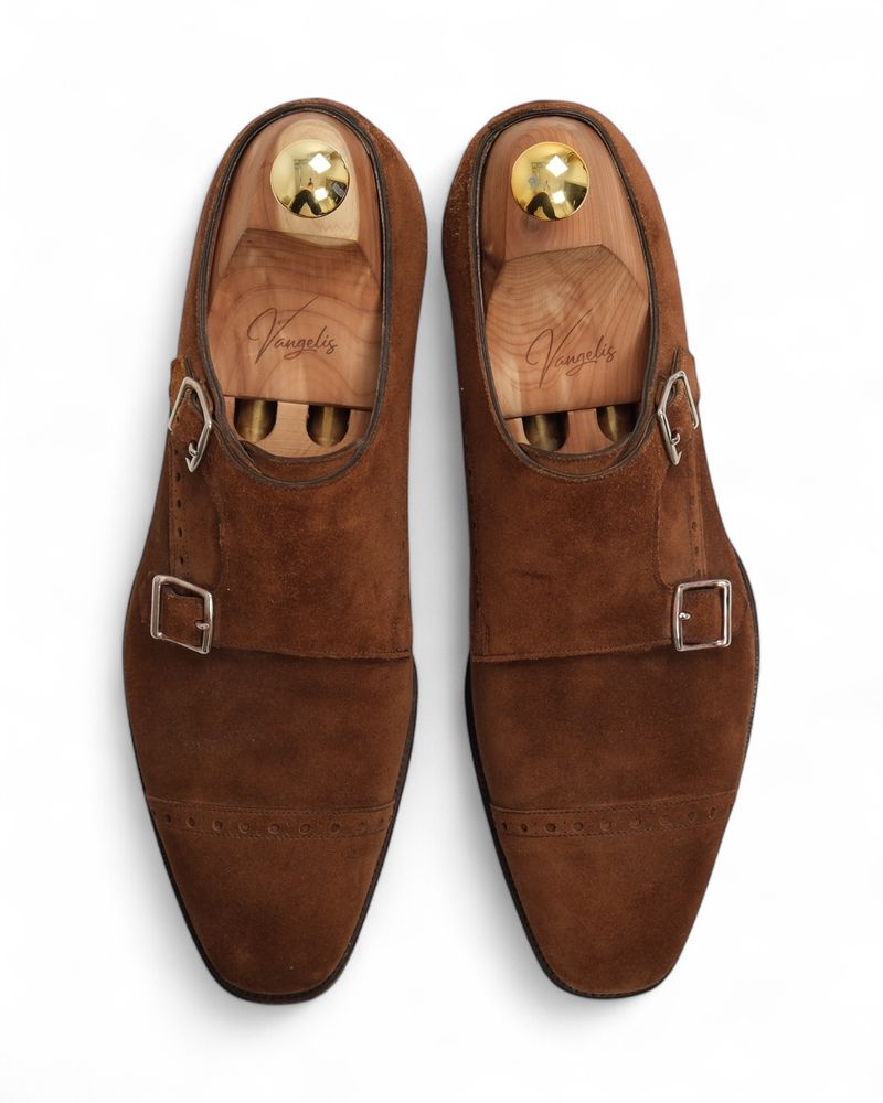 Cedar Brown Suede Mayfair Monks