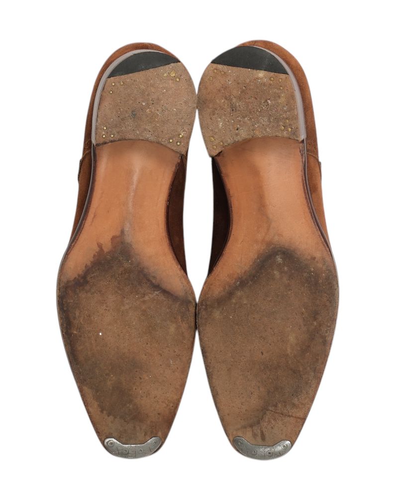 Cedar Brown Suede Mayfair Monks