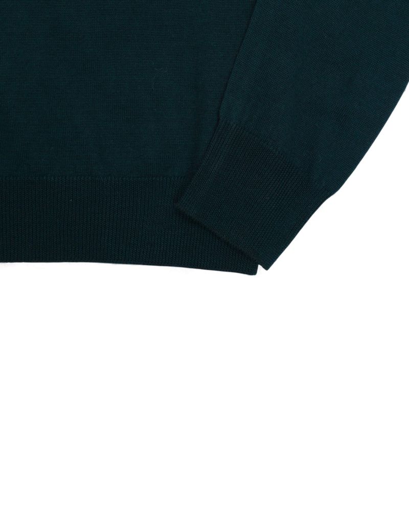 Dark Green Merino Crewneck Sweater