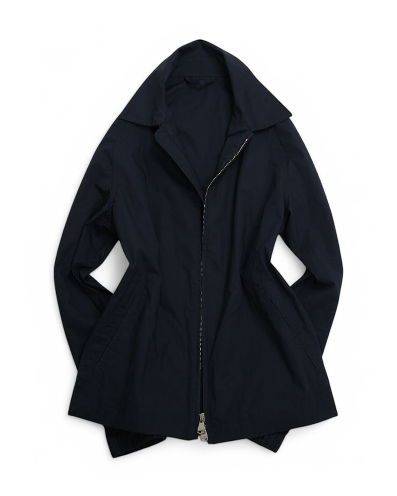 Unlined Navy Cotton Overshirt