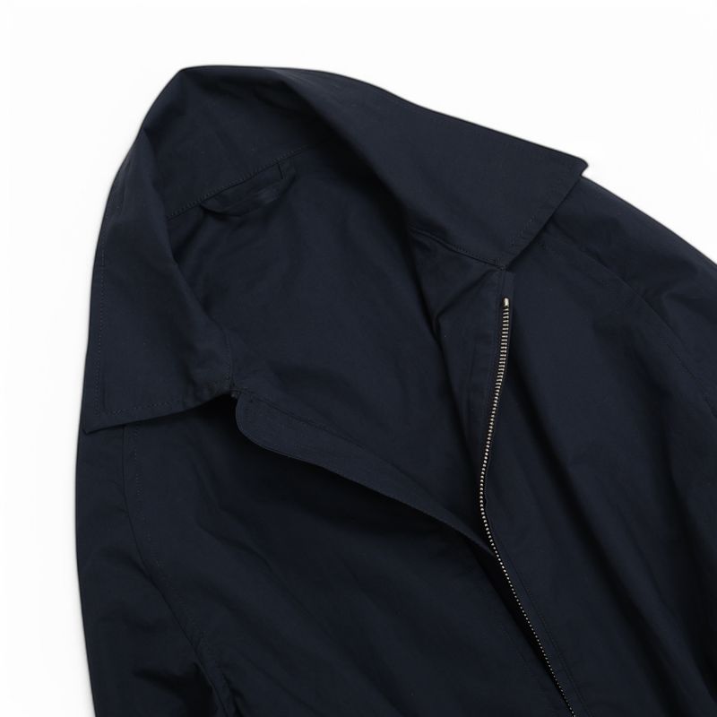 Unlined Navy Cotton Overshirt