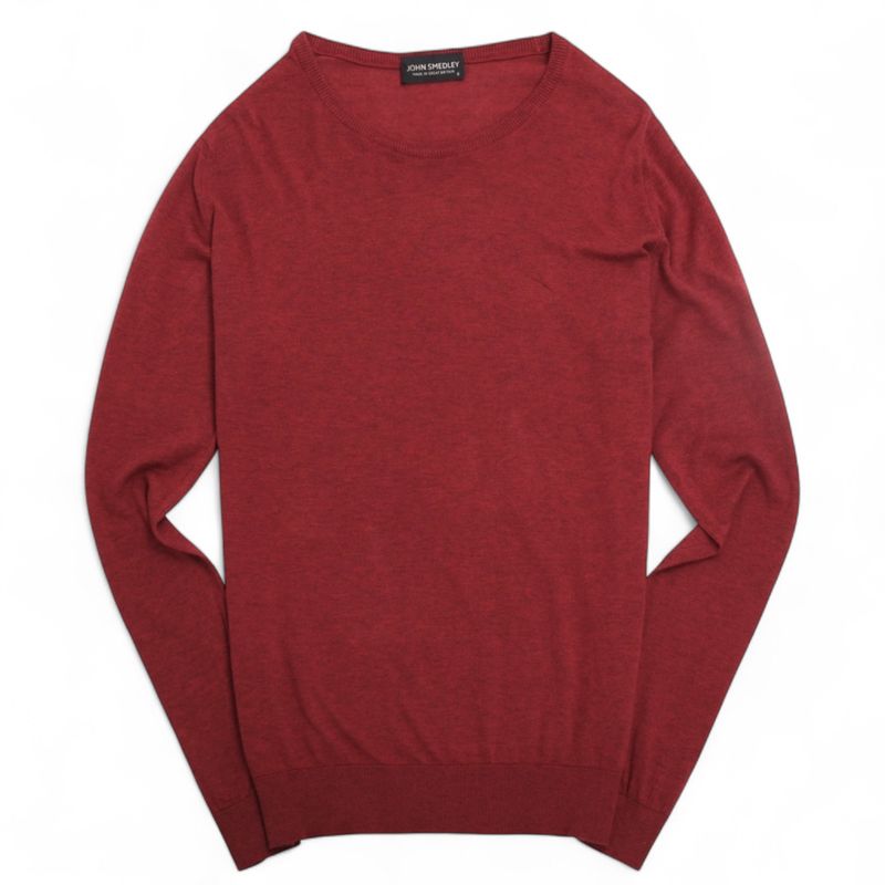 Rust Red Cotton Crewneck