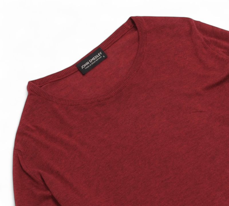 Rust Red Cotton Crewneck