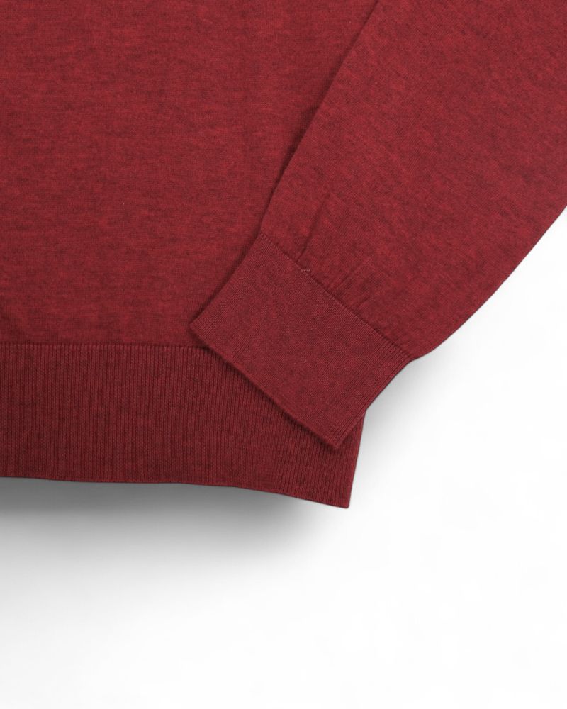 Rust Red Cotton Crewneck