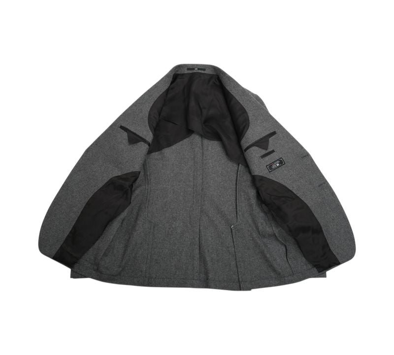 Dark Grey Flannel Sports Jacket