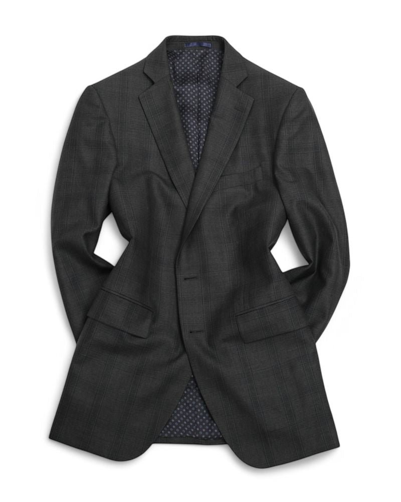 Grey Super 120's Checked Suit