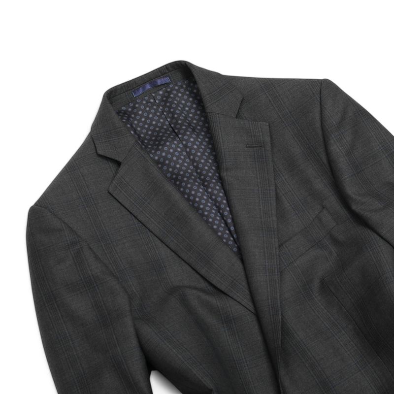 Grey Super 120's Checked Suit