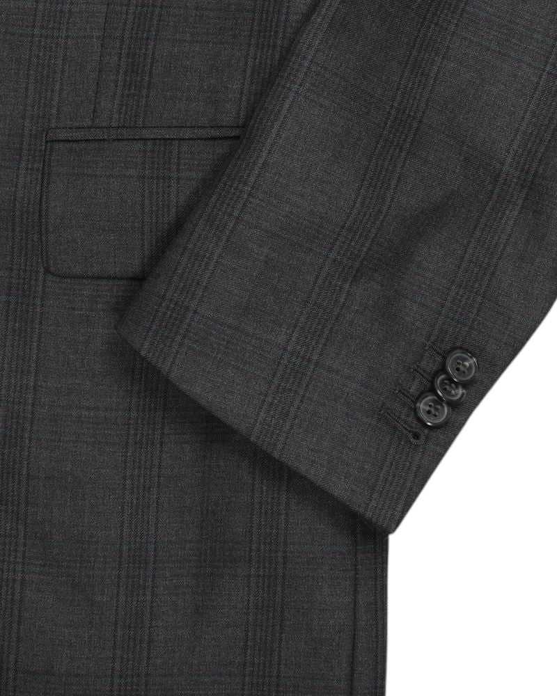 Grey Super 120's Checked Suit