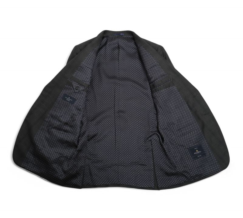 Grey Super 120's Checked Suit