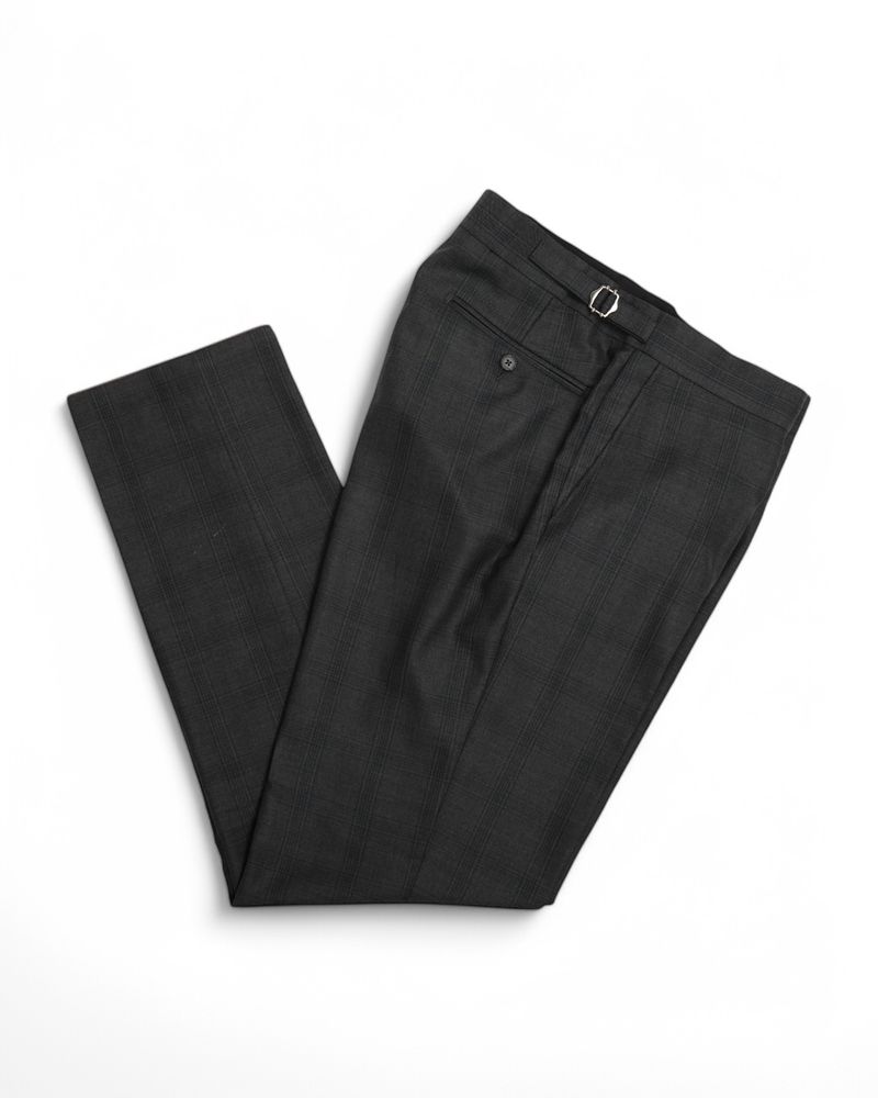 Grey Super 120's Checked Suit