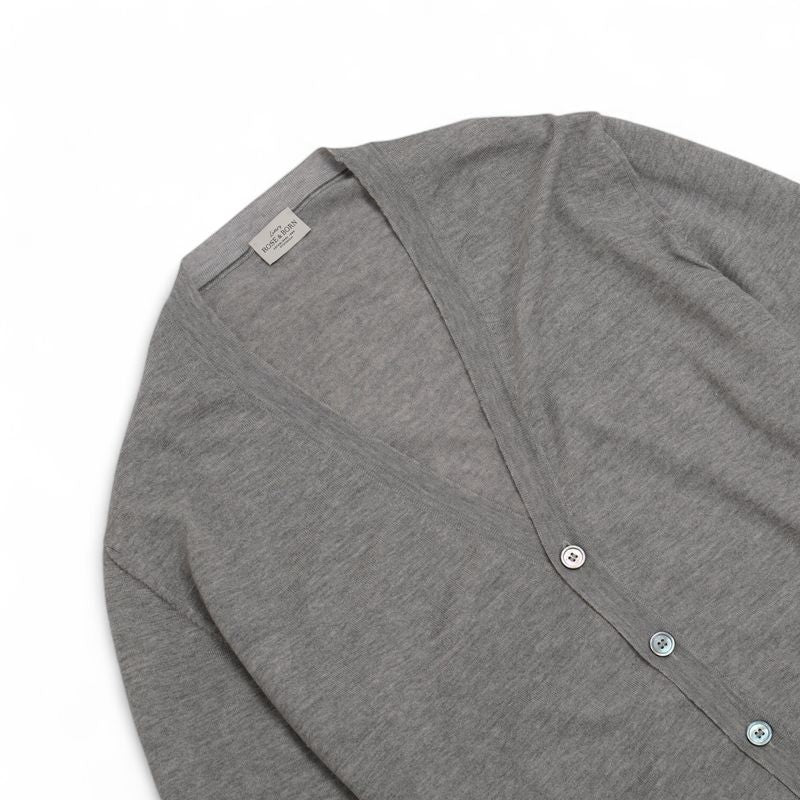 Grey Virgin Wool Cardigan