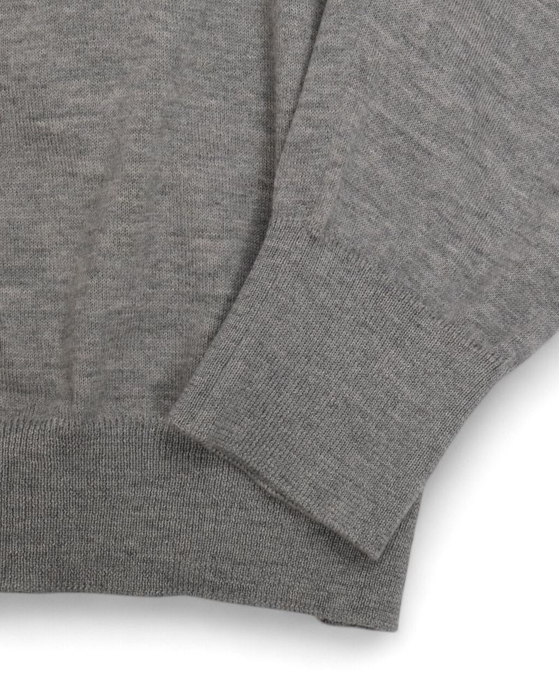 Grey Virgin Wool Cardigan